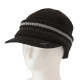 Mizuno Breath Thermo Multiline 帽簷針織高爾夫帽(黑色)#E2MW150709